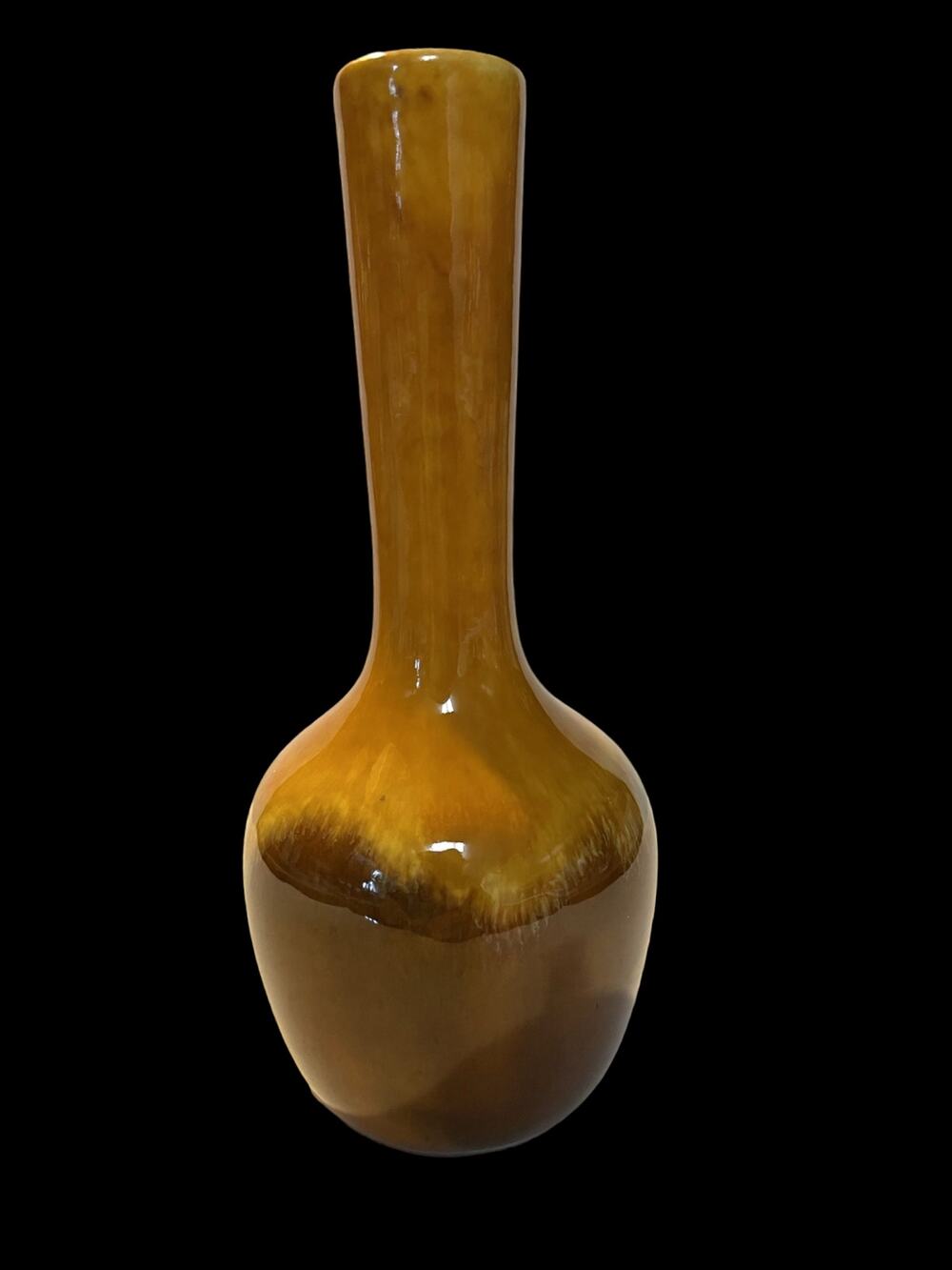 Vintage Royal Haeger Vase Yellow & Browns EUC